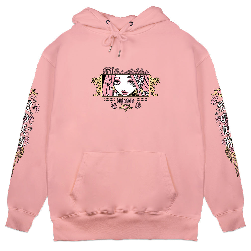Afaedite Fluttering Love Pink Hoodie