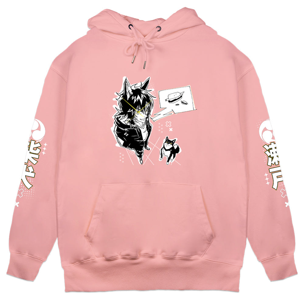 ShibaSeto "Burger" Pink Hoodie