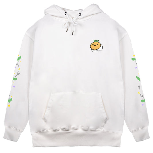 doremiiart "Eggsprout Stargaze" White Hoodie