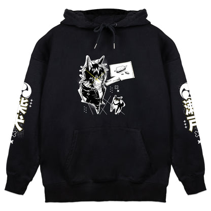 ShibaSeto "Burger" Black Hoodie