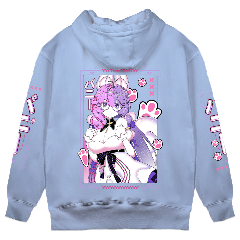 sakurausagi "Bunny Pop" Hoodie - light blue