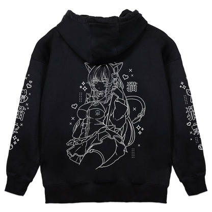 liljuju Sleepy Cat Hoodie