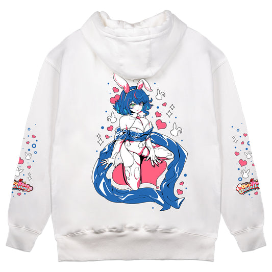 Mischief.EVE "Very Bunny Valentine's" Hoodie - White