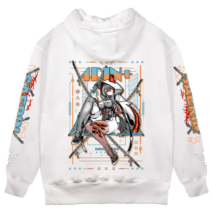 4RIN+ Hellhound Hoodie  - White