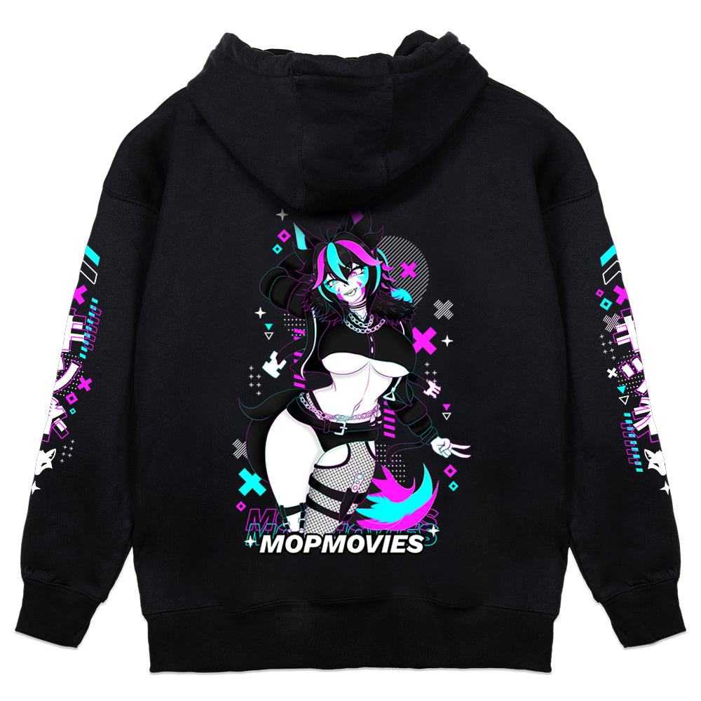 MopMovies Neon Fox Hoodie