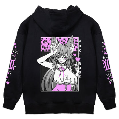 PrincessYukiRose Hearts Hoodie - Black
