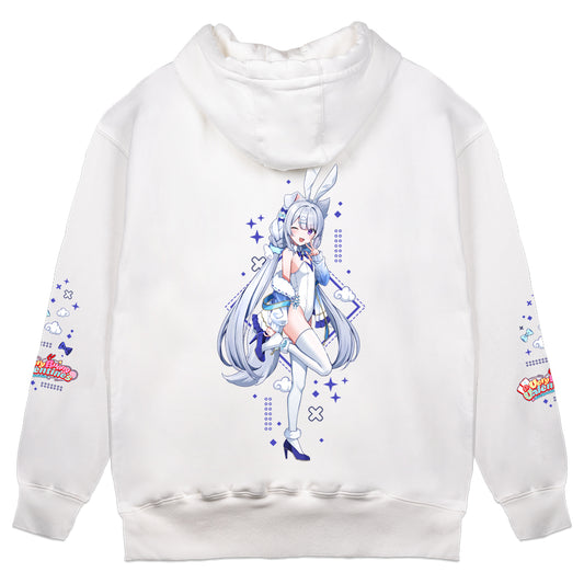 Utahime Mochizuki "Very Bunny Valentine's" Hoodie - White