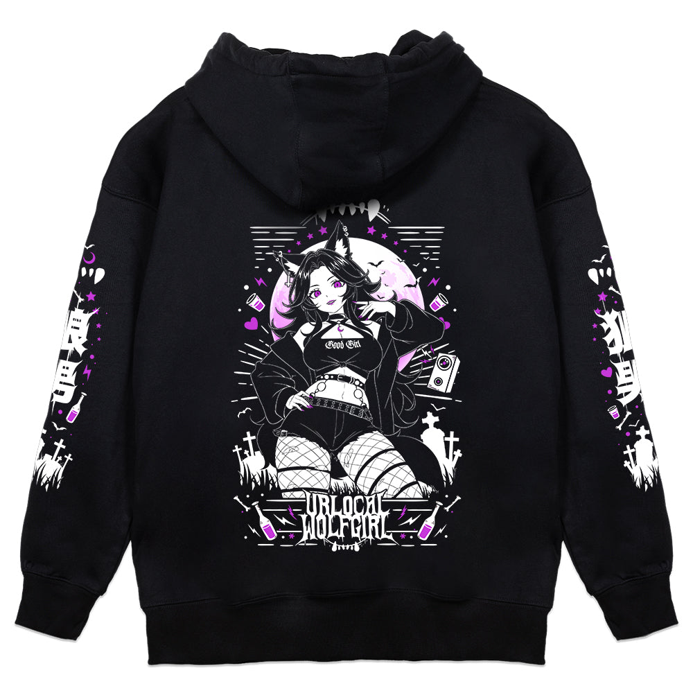 UrLocalWolfGirl Werewolf Waifu Hoodie