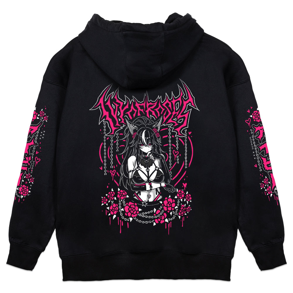 IvyOfRoses RoseRave hoodie - Black