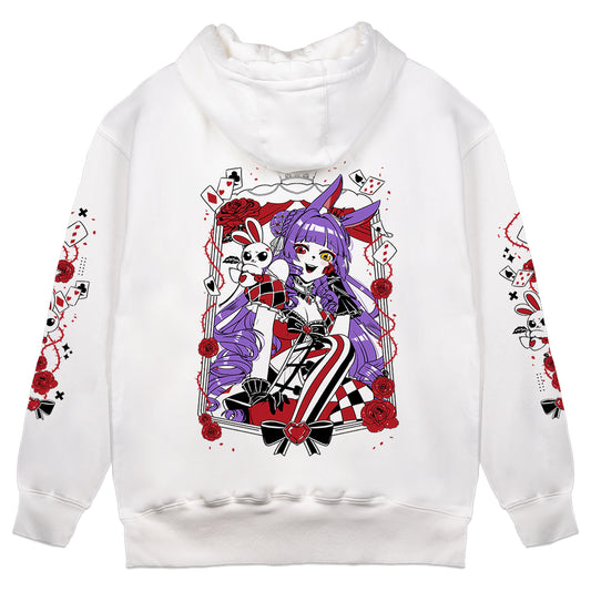 RQmaddie Red Queen Hoodie (White)