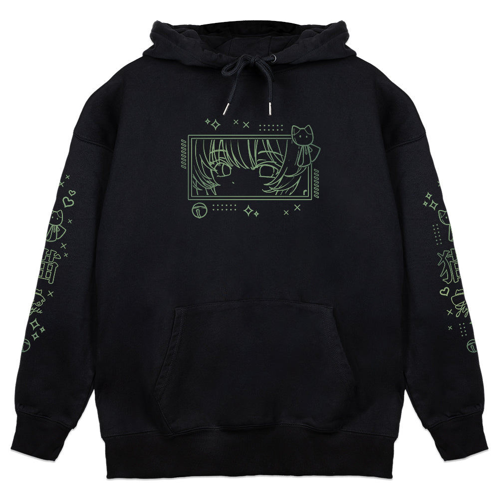 liljuju Matcha Cat Hoodie