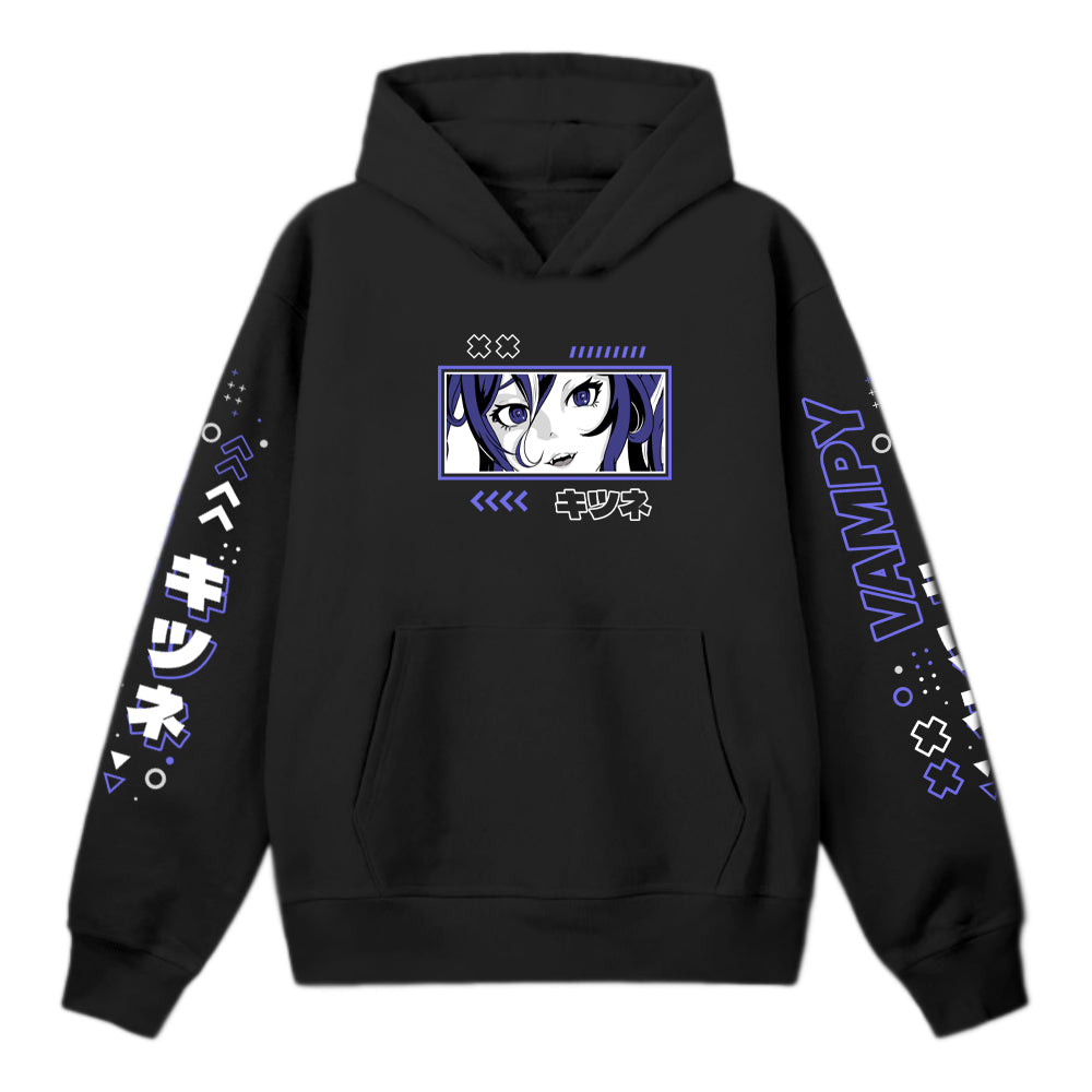 Vampy Violet Kitsune Hoodie