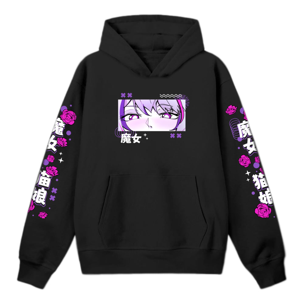 Nymphaaea Black Hoodie