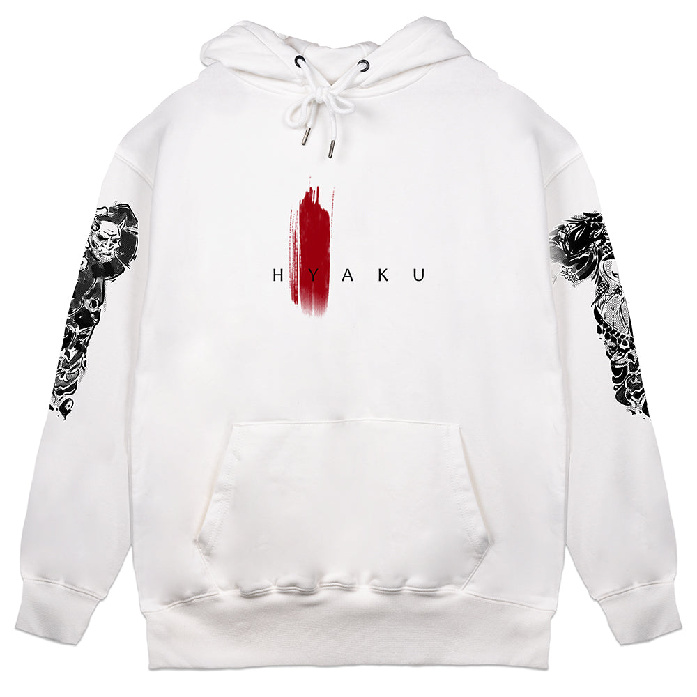 Hyaku Yakuza White Hoodie