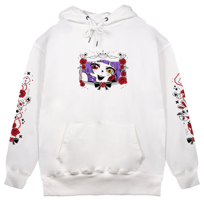 RQmaddie Red Queen Hoodie (White)