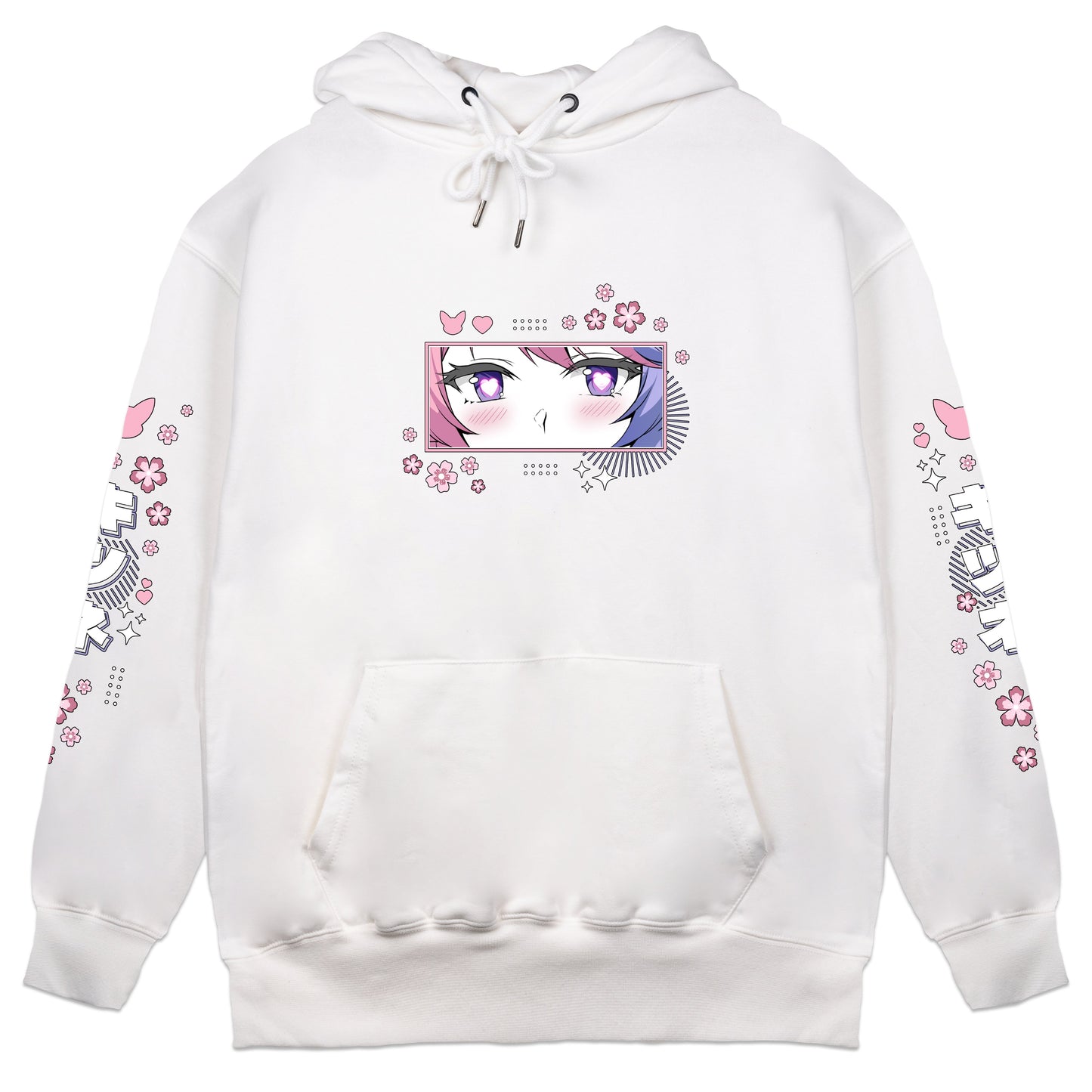 Nerosune Sakura Fox White Hoodie