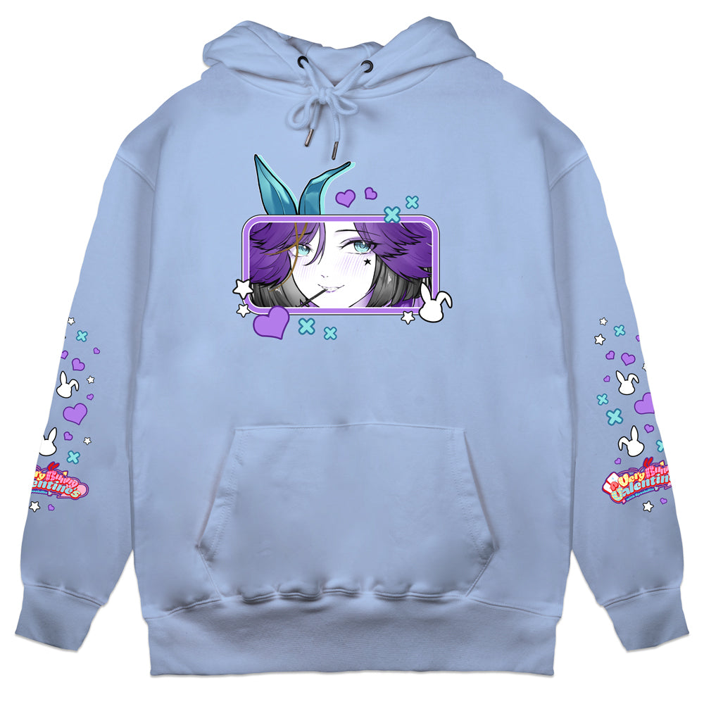 Azeria.EVE "Very Bunny Valentine's" Hoodie - Light Blue