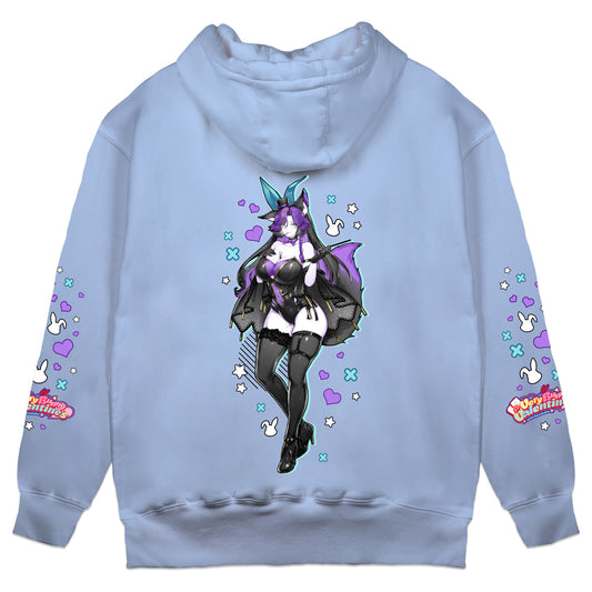 Azeria.EVE "Very Bunny Valentine's" Hoodie - Light Blue