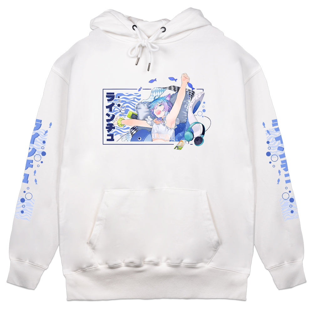 LineChu Rise UP White Hoodie