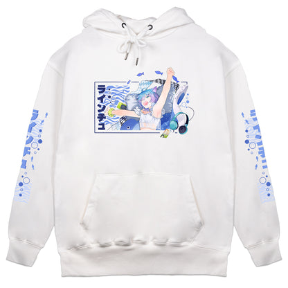 LineChu Rise UP White Hoodie