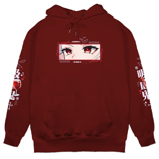 NosferyVT "Vampire" Hoodie - Dark Red
