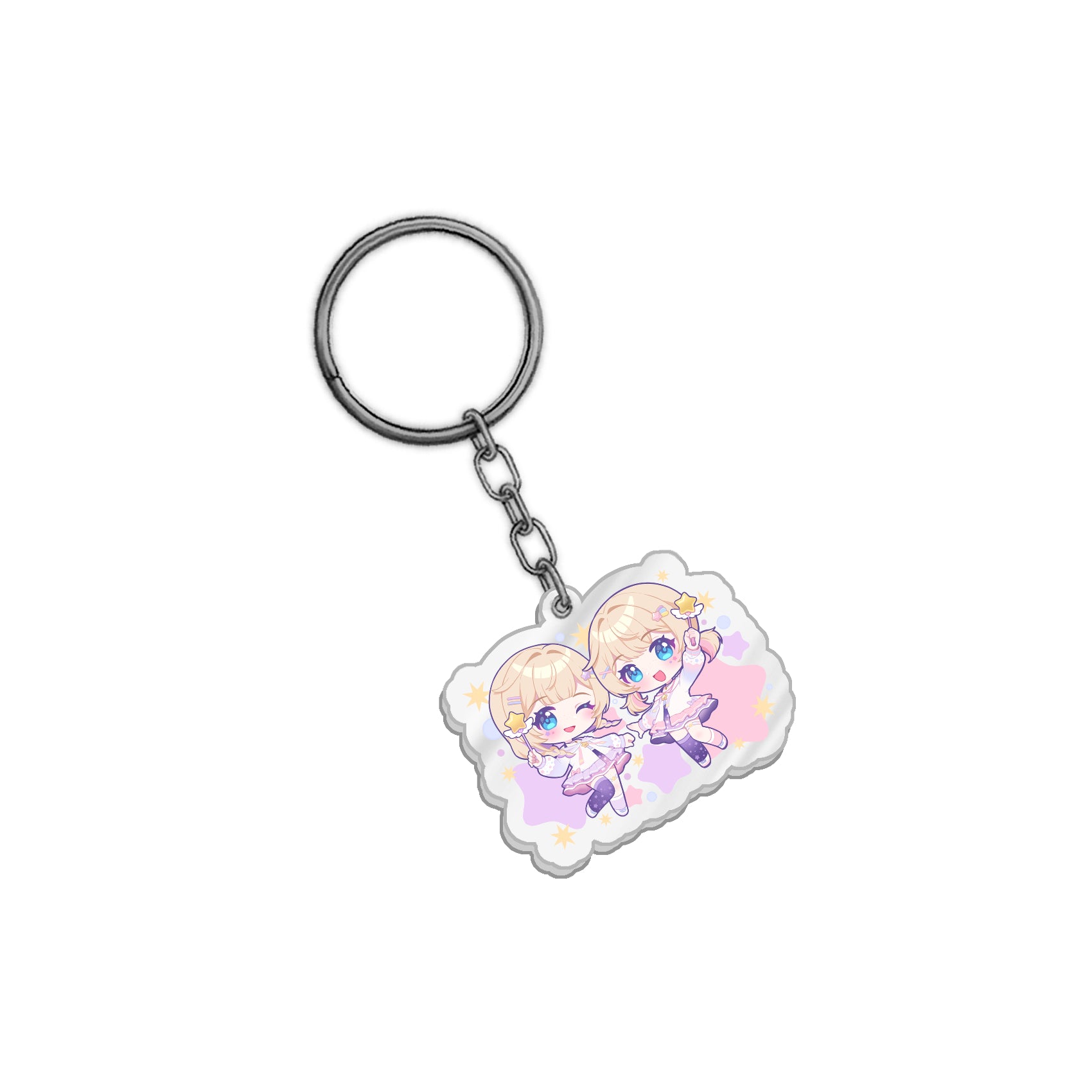 Hoshigami Twins "Chibi Twins" Acrylic Keychain