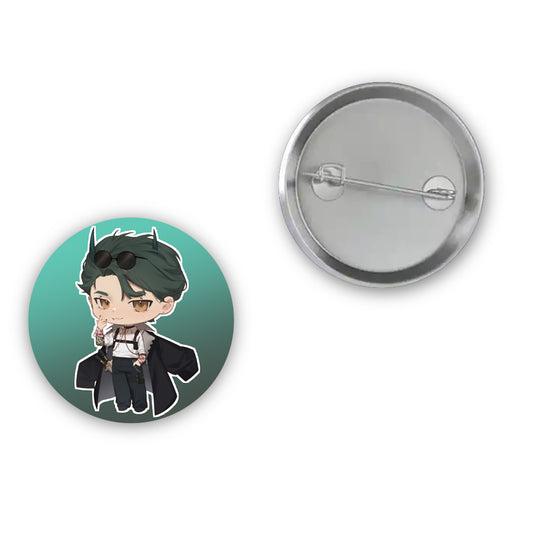 Hyaku Chibi Button Pin