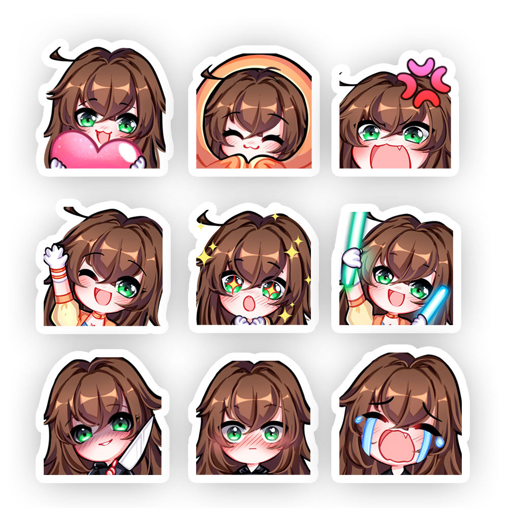 iamkuroki "Handful of Kuroki" Sticker Pack