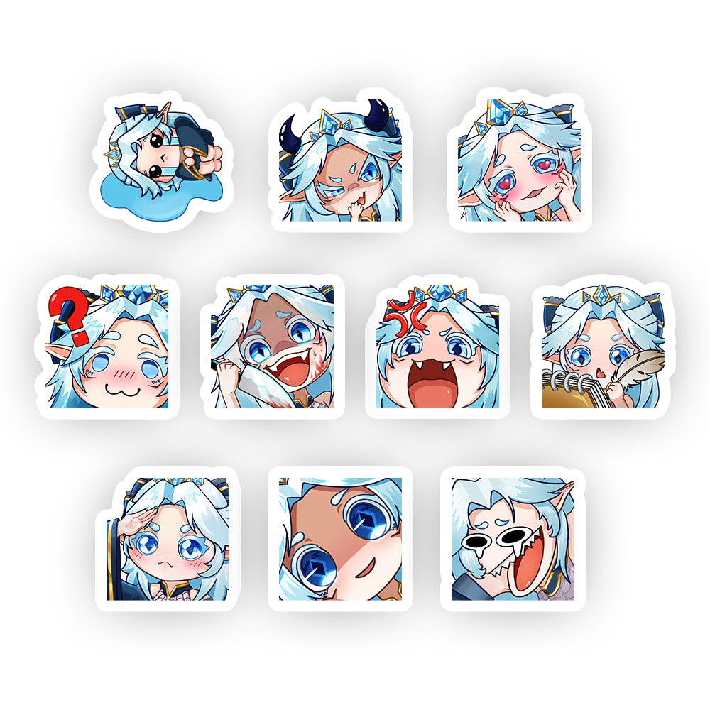 IcyHime "Emote" Sticker Pack