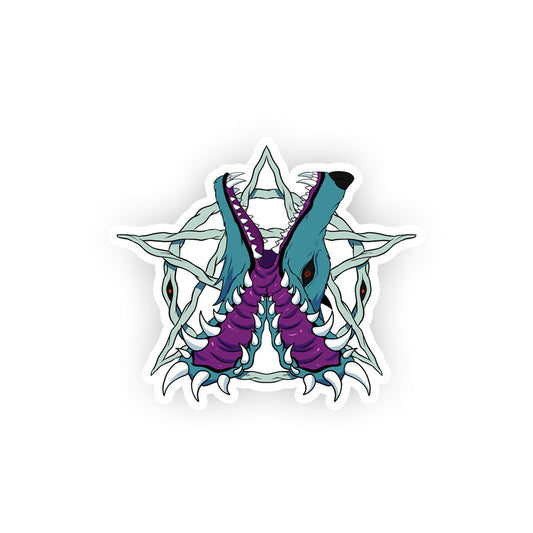 IsamaraArt Blue Guy Horror Sticker