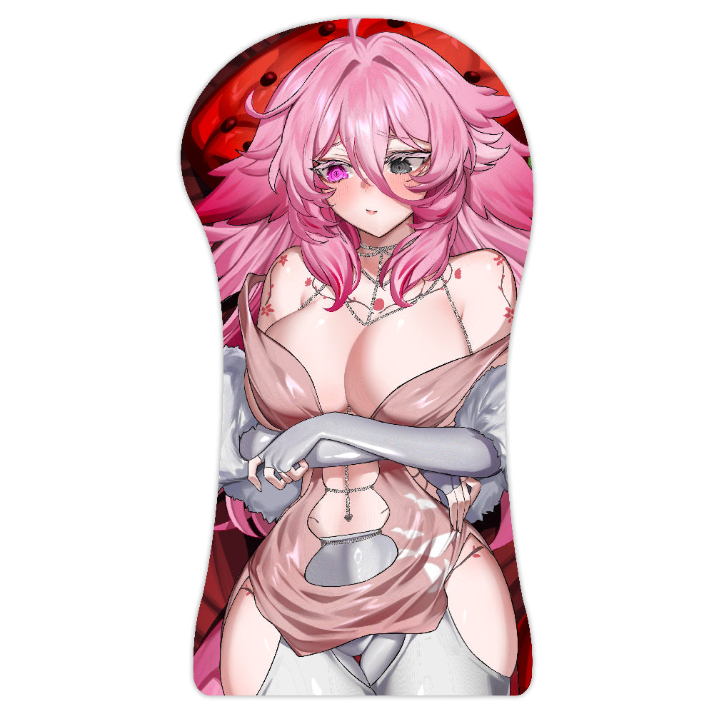 JasmineLilith "Sweet Strawberry" Red XL 3D Mousepad
