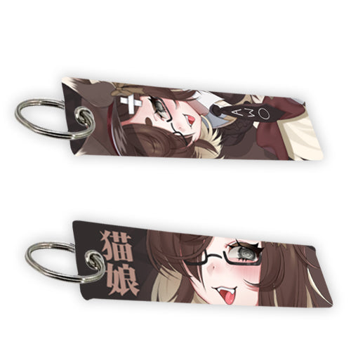 Riri Miaou Casual Jet Tag Keychain
