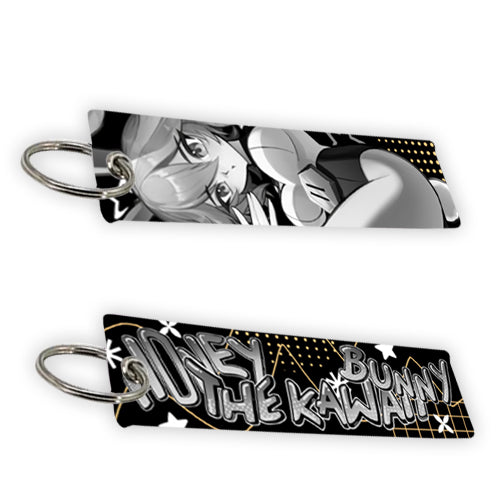 Honey Cyber Bunny Charm Jet Tag