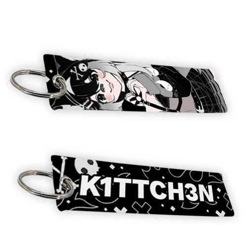 k1ttch3n Skull and Chain Jet Tag