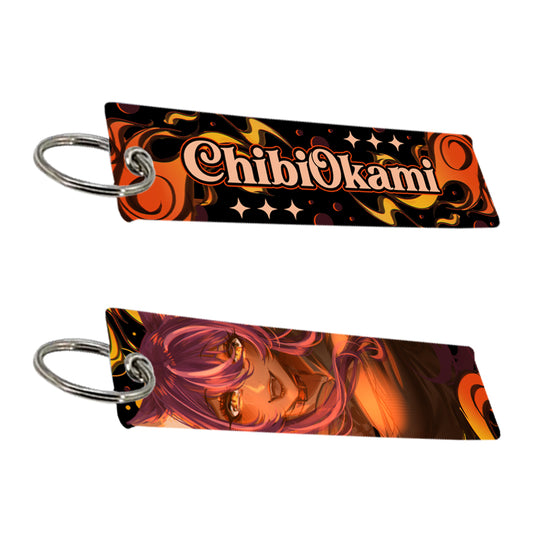 ChibiOkamiVT Flames Jet Tag