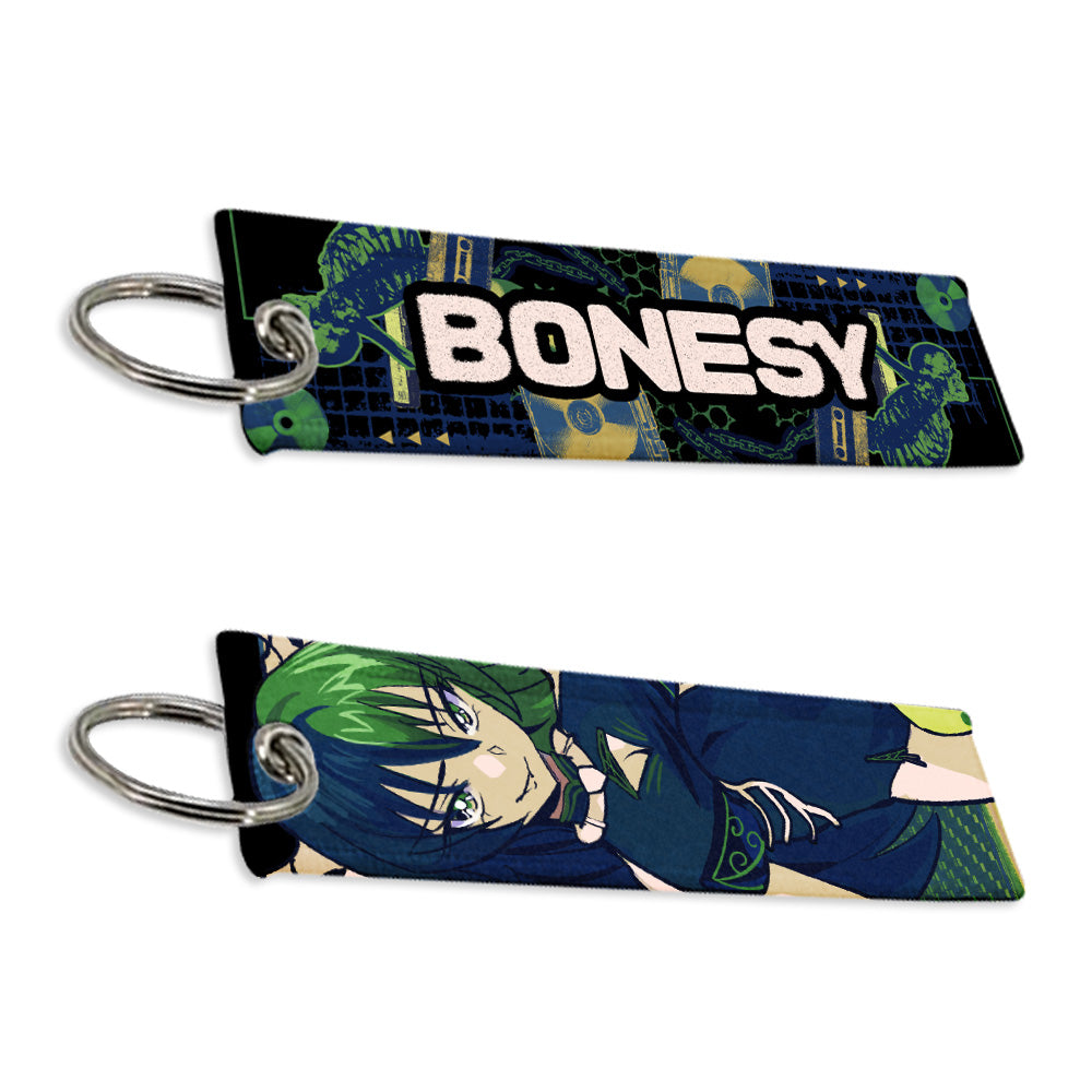 Bonesy "Graveyard Grunge" Jet Tag