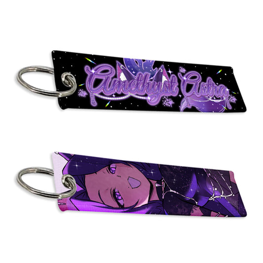 Amethyst Astra "Celestial Guardian" Jet Tag