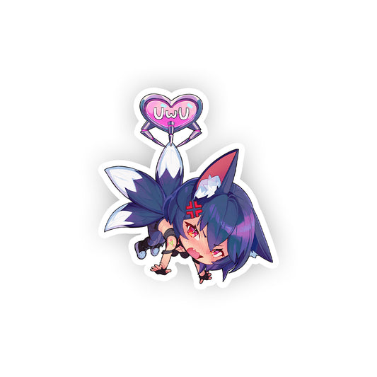Kameko Kuromori "Claw Machine Chibi" Sticker