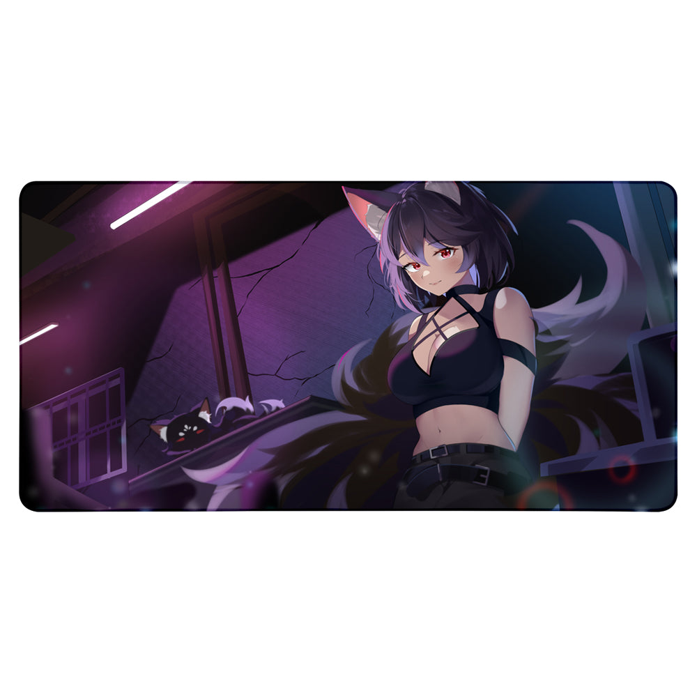 Kameko Kuromori "Quiet Alleyway" XXL Mousepad