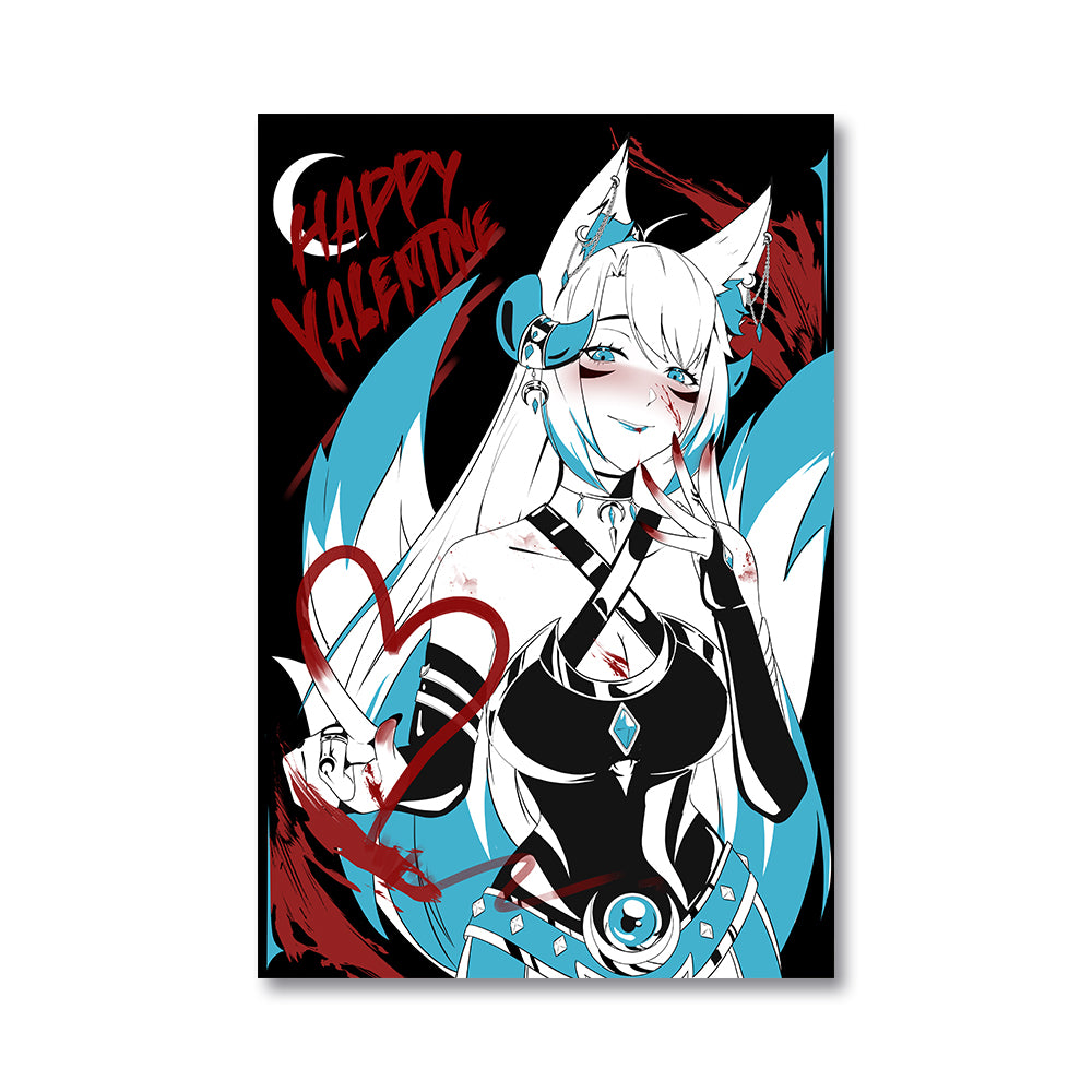 Kitsu Moonvale "Bloody Valentine" Poster