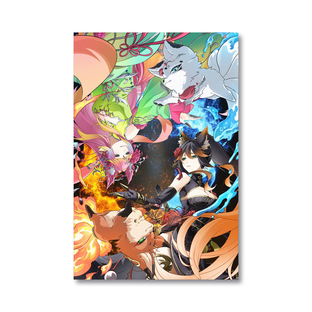 KitsuneNoTamashii The Heart and Soul Wall Poster