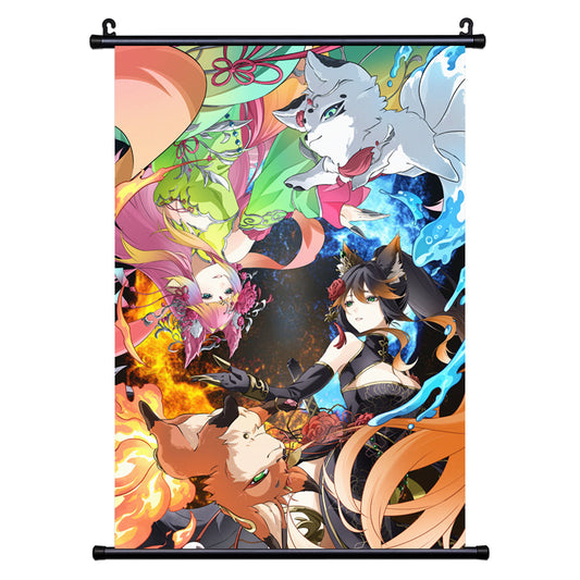KitsuneNoTamashii The Heart and Soul Wall Scroll