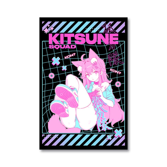 KitsuneThunder "Vaporwave V-1" Poster