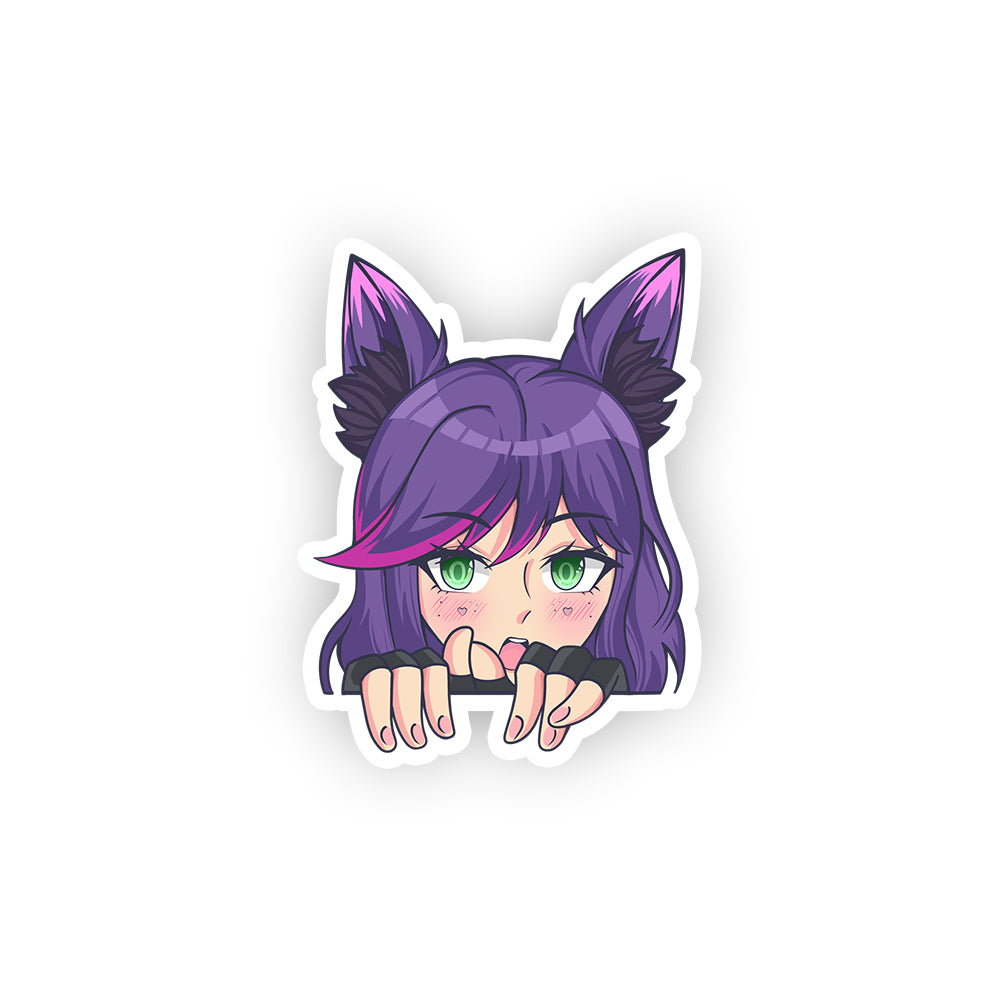Kitti Minx Peeker Sticker