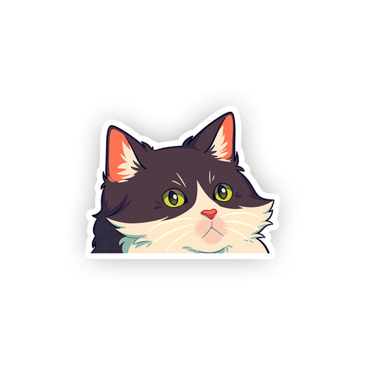 KiwiCat Heavy Breathe Peeker Sticker