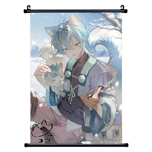 Koummand "Samoyed in Snow" Wall Scroll