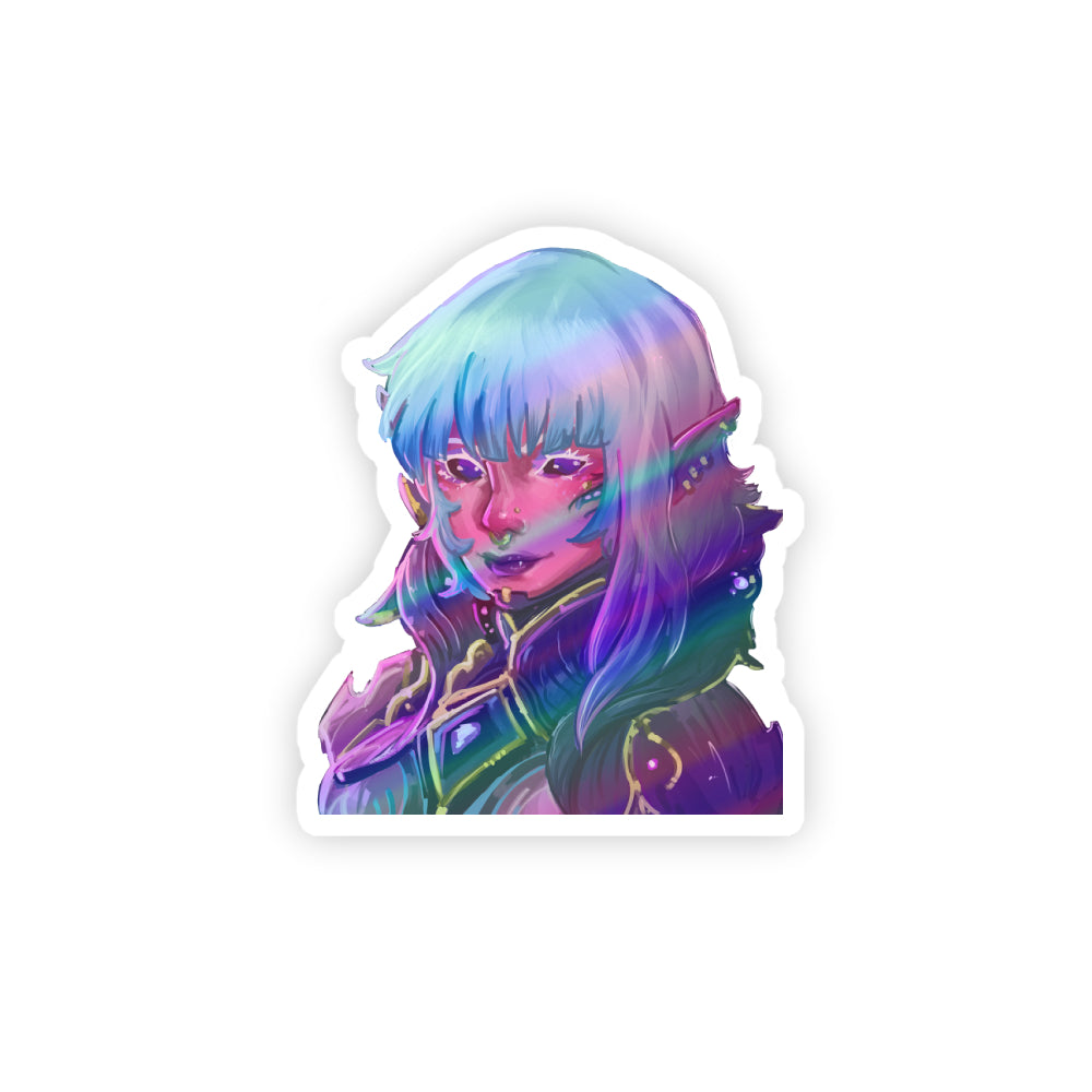 Lady_Rose Holographic Sticker