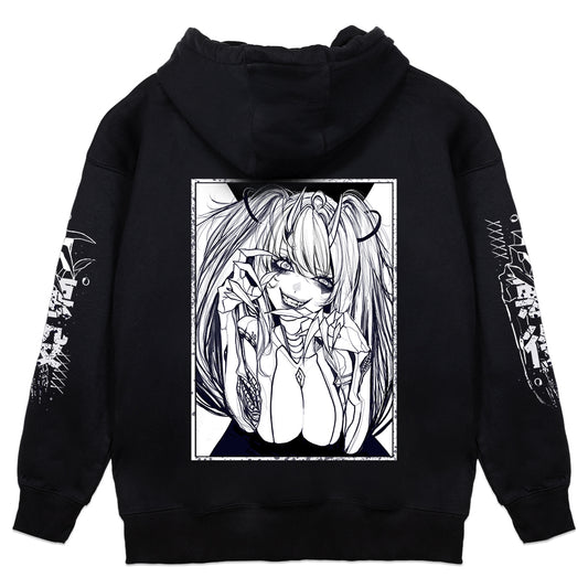 LermyWermy Jump Scare Classic Black Hoodie