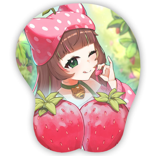 Little Luly 'Strawberries are my jam' 3D Mousepad