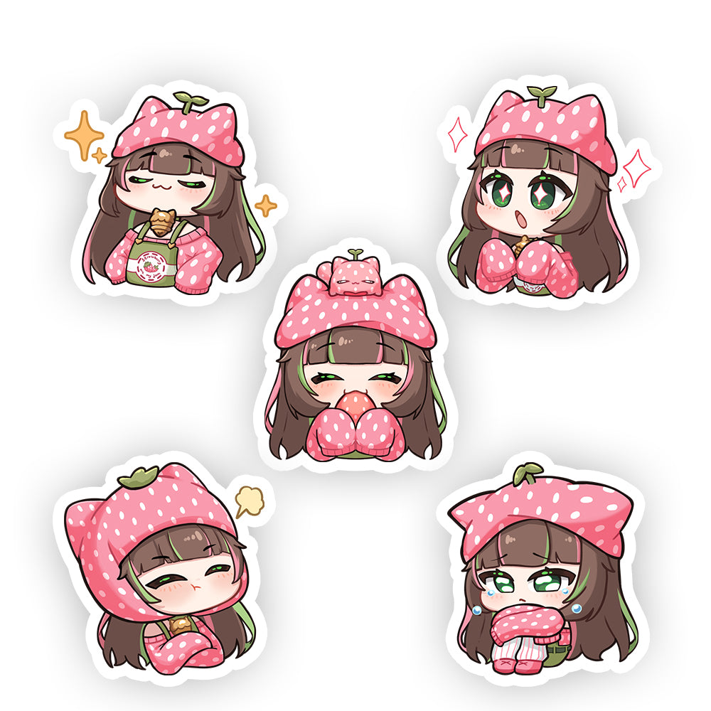 Little Luly 'Strawberries are my jam' Sticker Pack